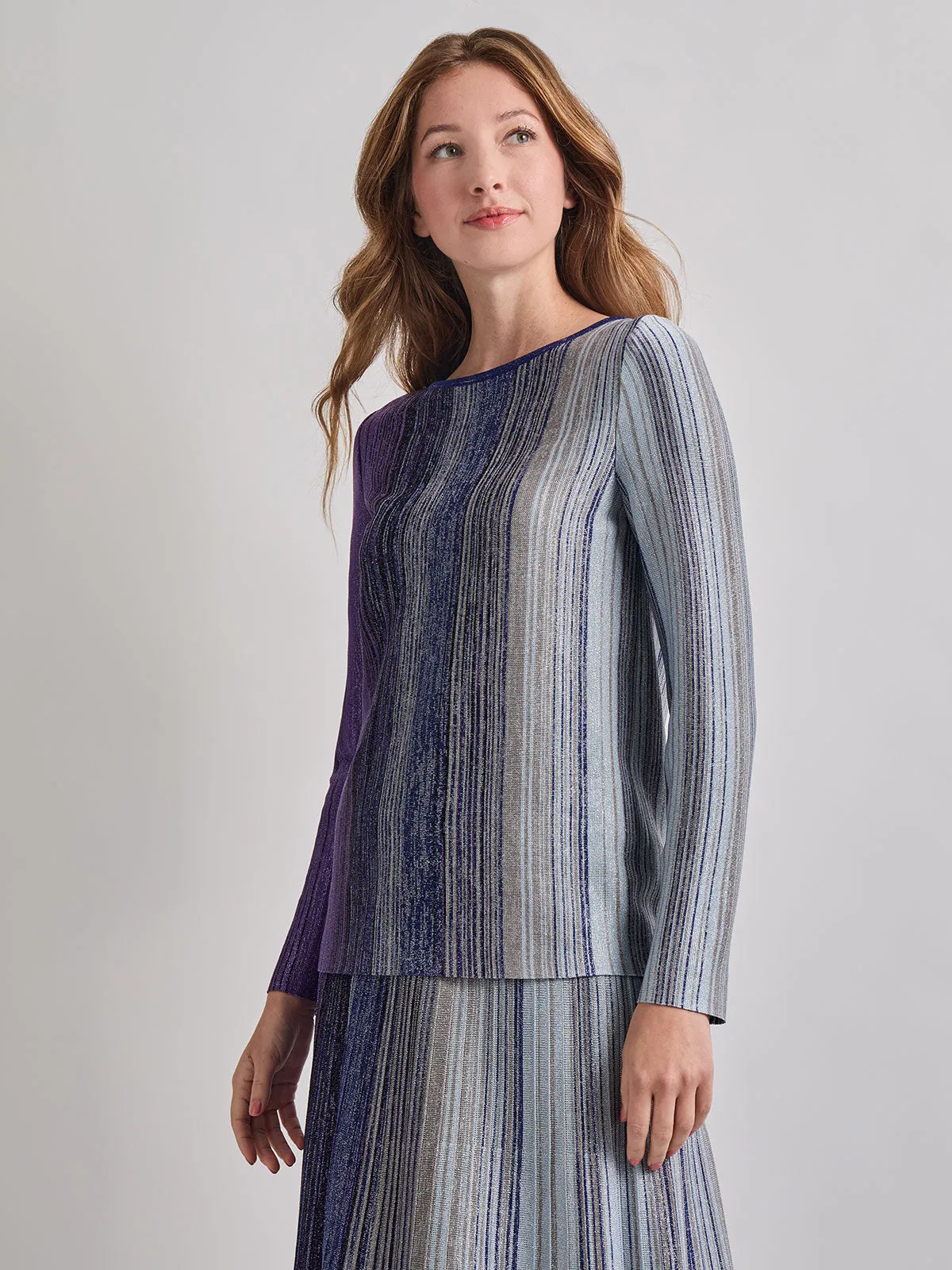 Shimmer Lurex Knit Tunic