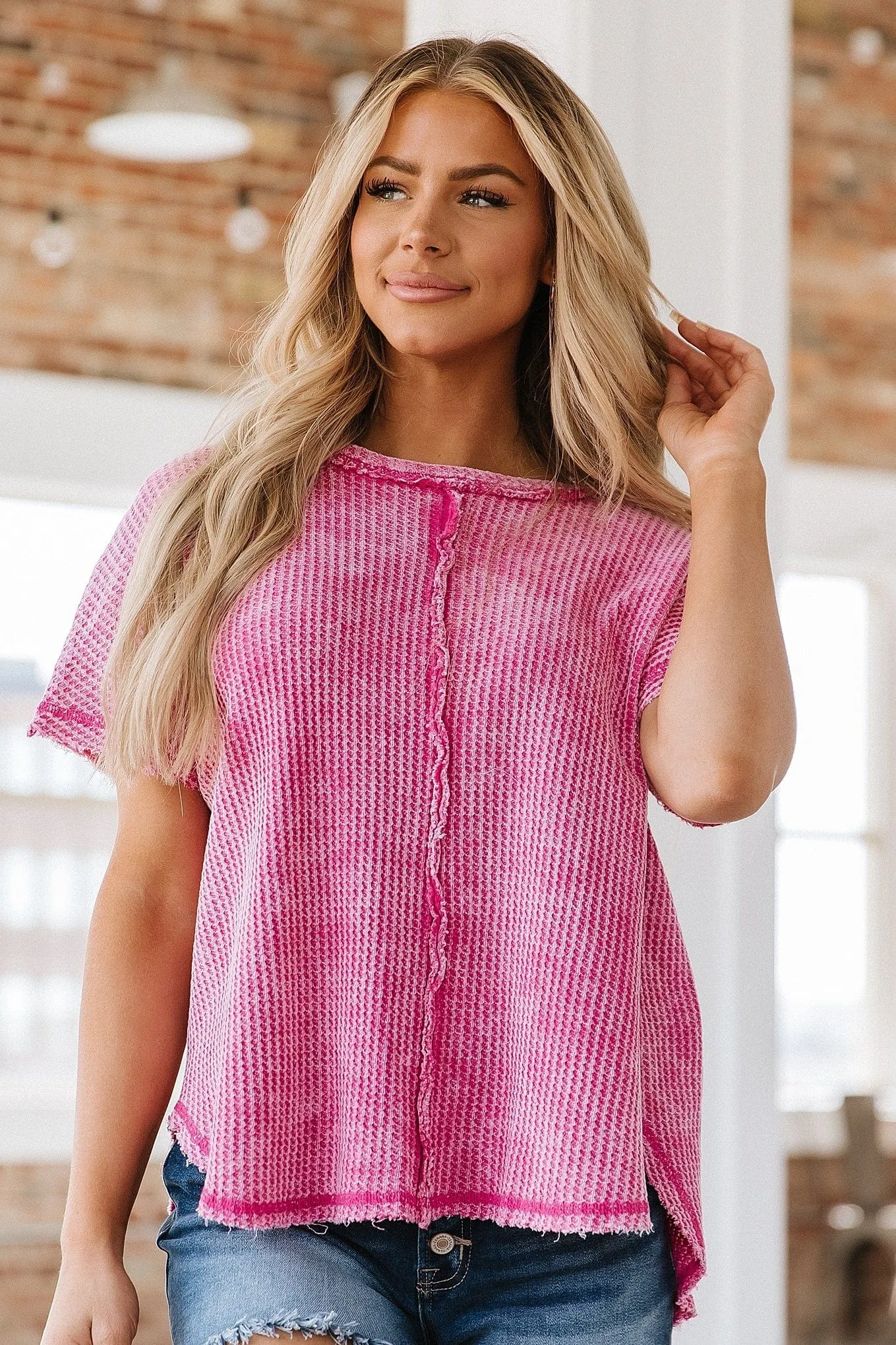 Stanton Washed Waffle Tunic | S-XL