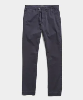 Straight Fit Tab front Stretch Chino in Navy