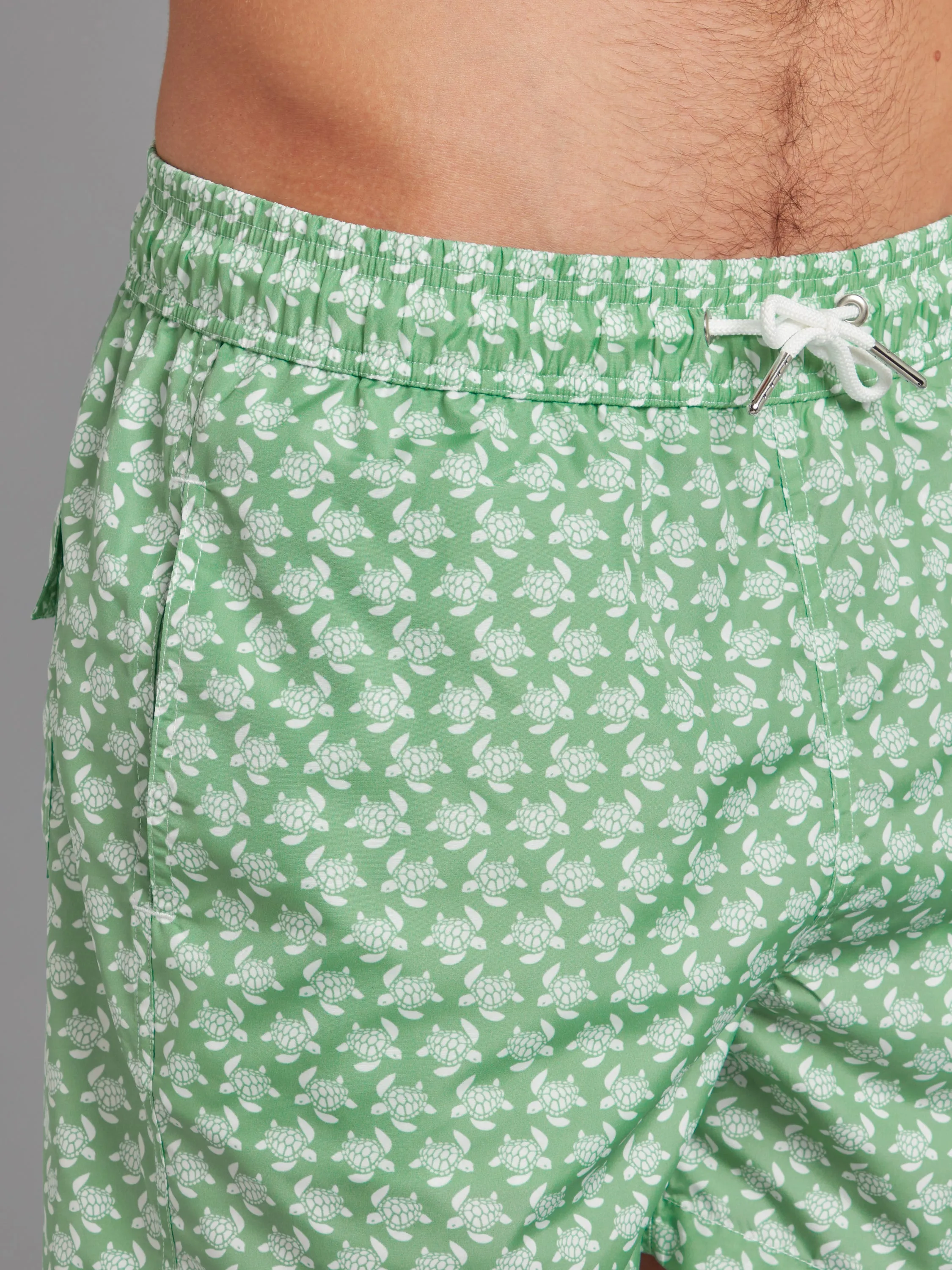 Swimming Shorts - Green Turtles