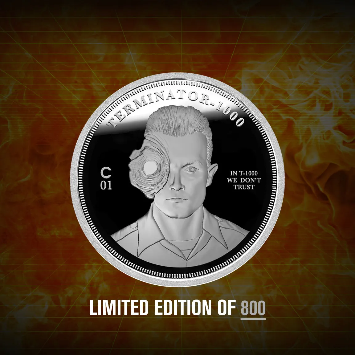 T-1000 Judgment Day Silver Coin 1 oz