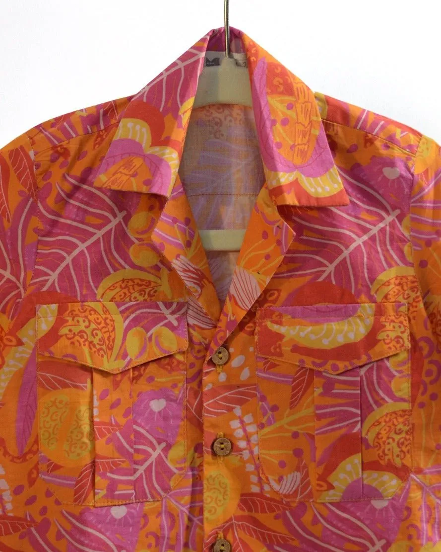 Tango Tropics Printed Cotton Hawaiian Shirt