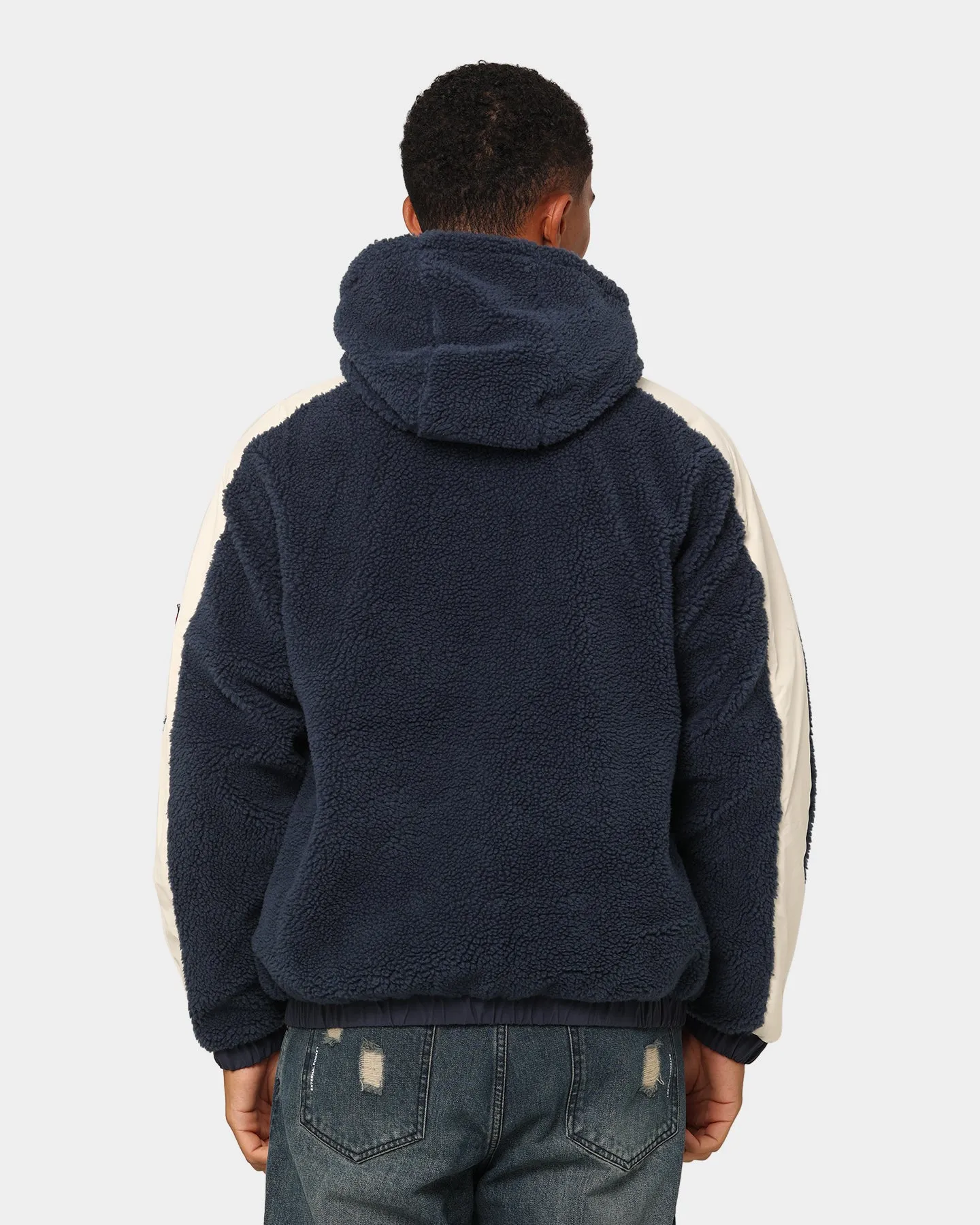 Tommy Jeans TJM Reversible Sherpa Jacket Twilight Navy/Multi-Coloured