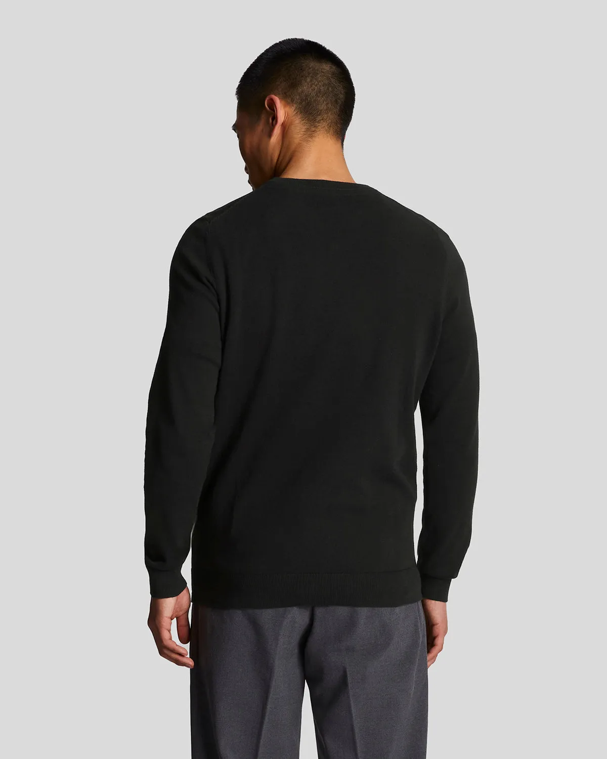 Tonal Eagle Cotton Crew Neck Jumper