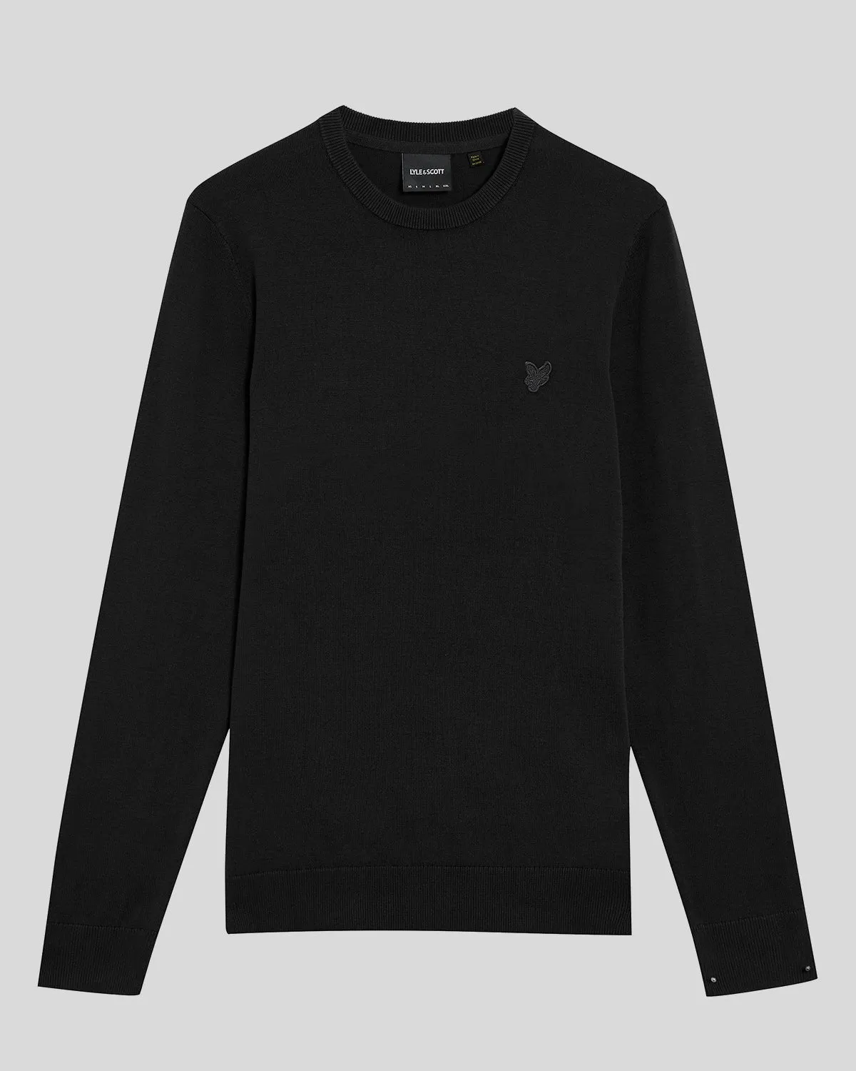 Tonal Eagle Cotton Crew Neck Jumper