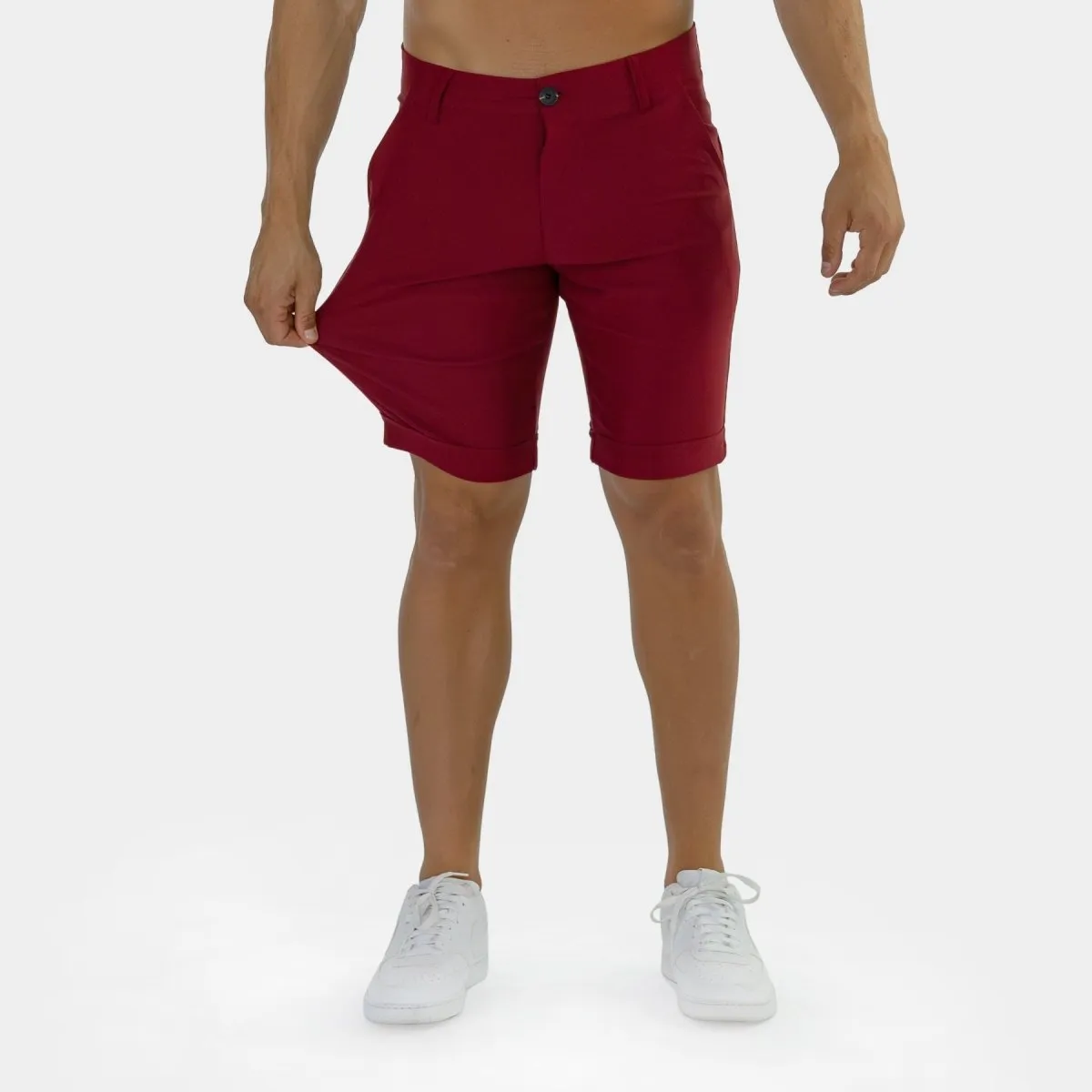 Ultra-Stretch 9” Chino Shorts - Burgundy