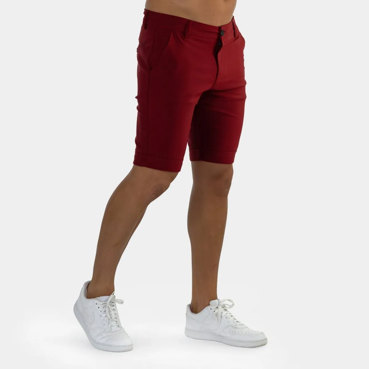 Ultra-Stretch 9” Chino Shorts - Burgundy