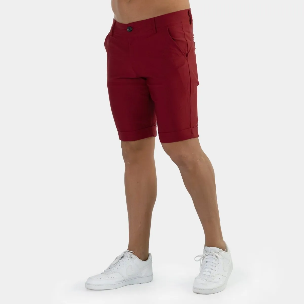 Ultra-Stretch 9” Chino Shorts - Burgundy