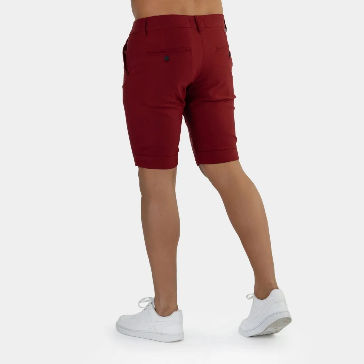 Ultra-Stretch 9” Chino Shorts - Burgundy