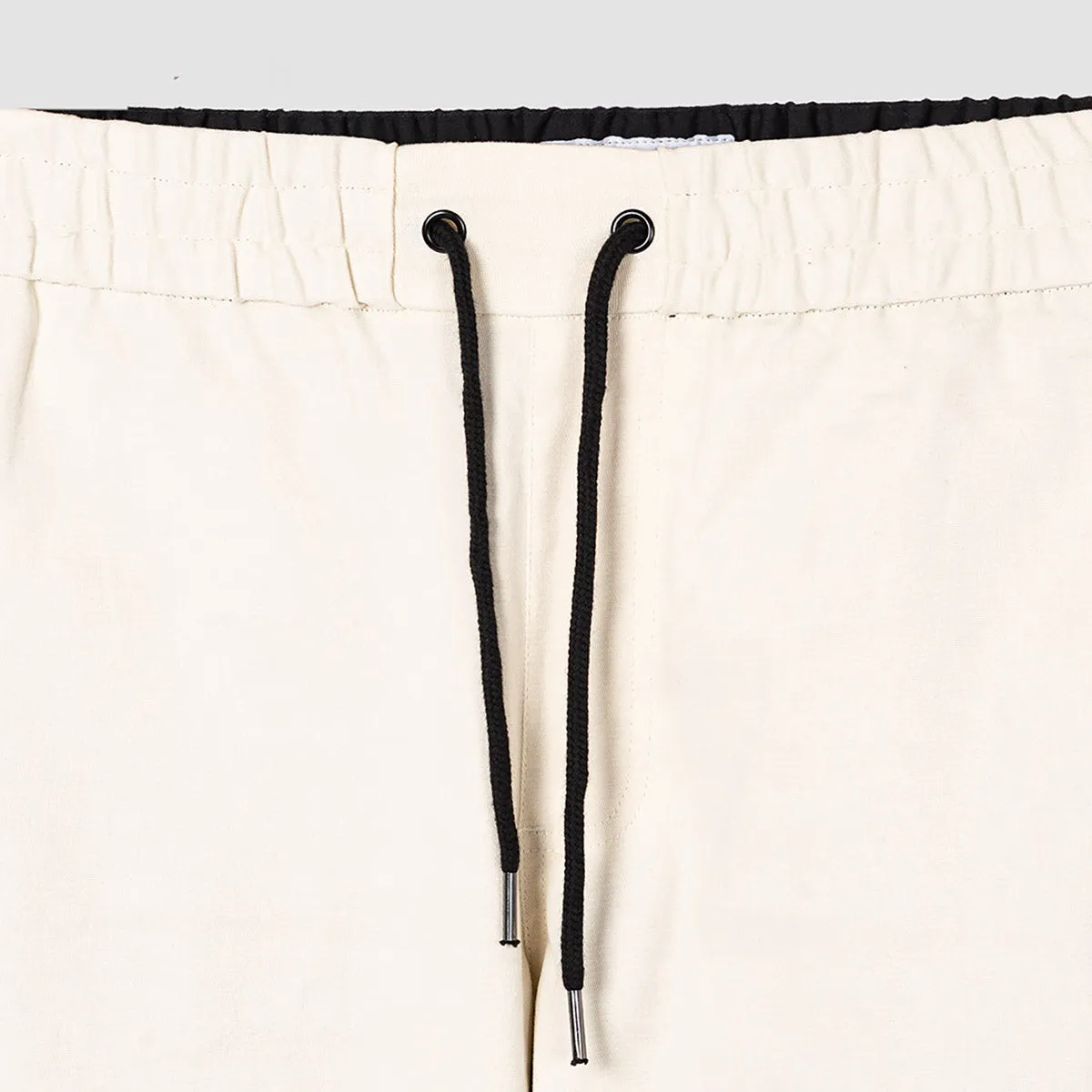 Welcome Dark Wave Split Elastic Pants Black/Bone