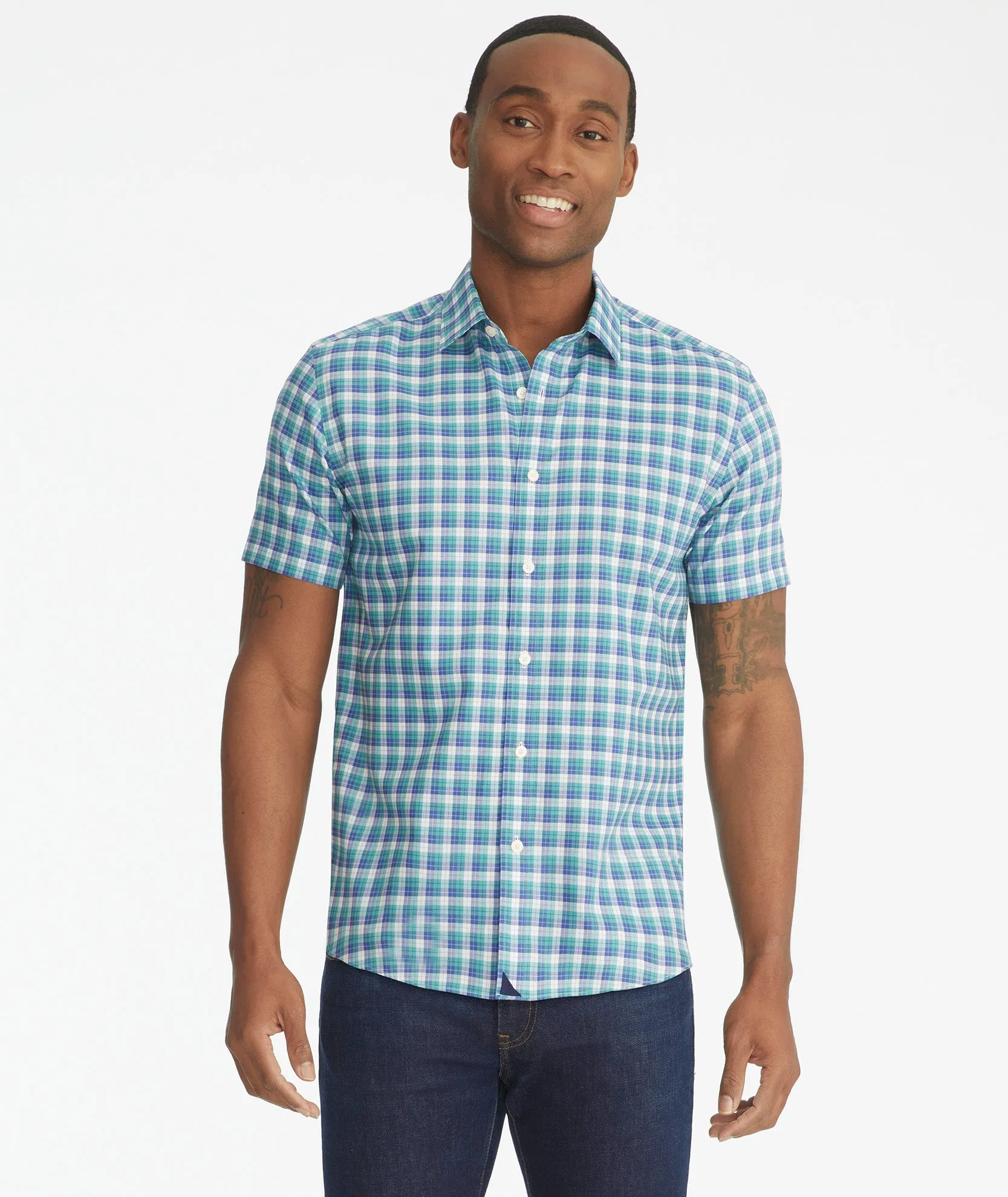 Wrinkle-Free Short-Sleeve Dameron Shirt - FINAL SALE